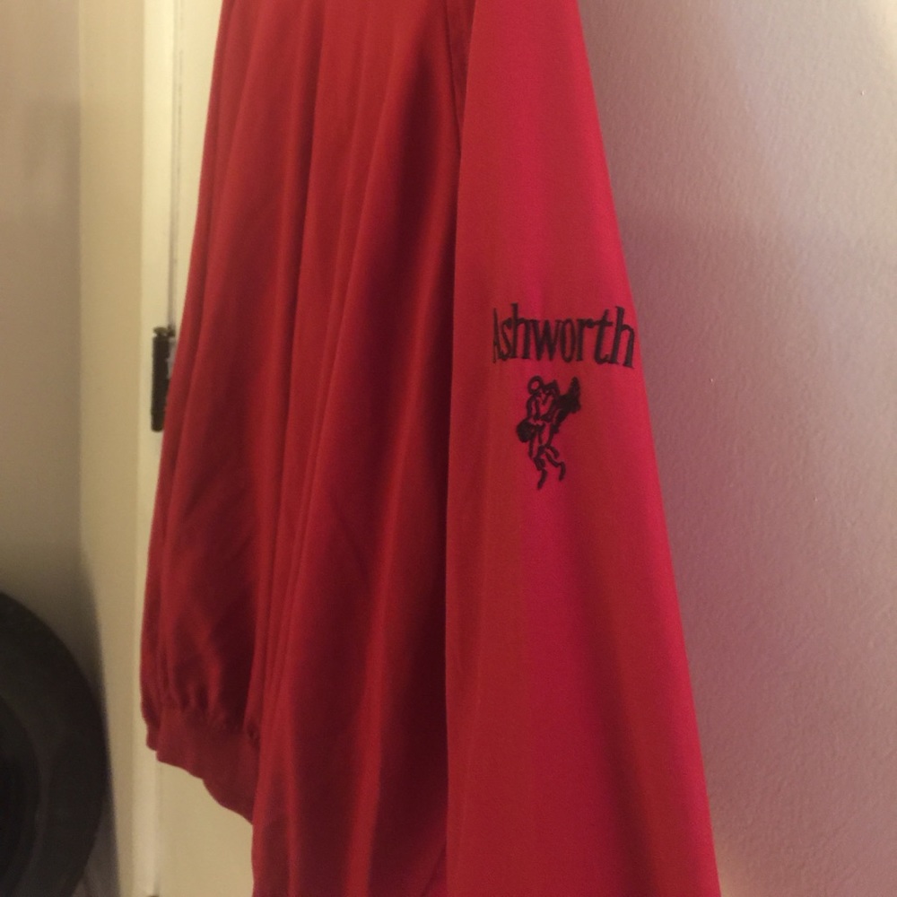 Red Pullover Lightweight Jacket Size Large - image 4